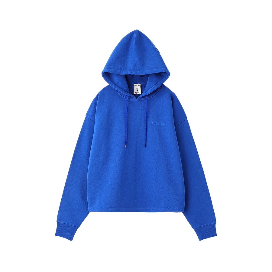 x-girl x-baby抽绳帽兜长袖卫衣 蓝色 2