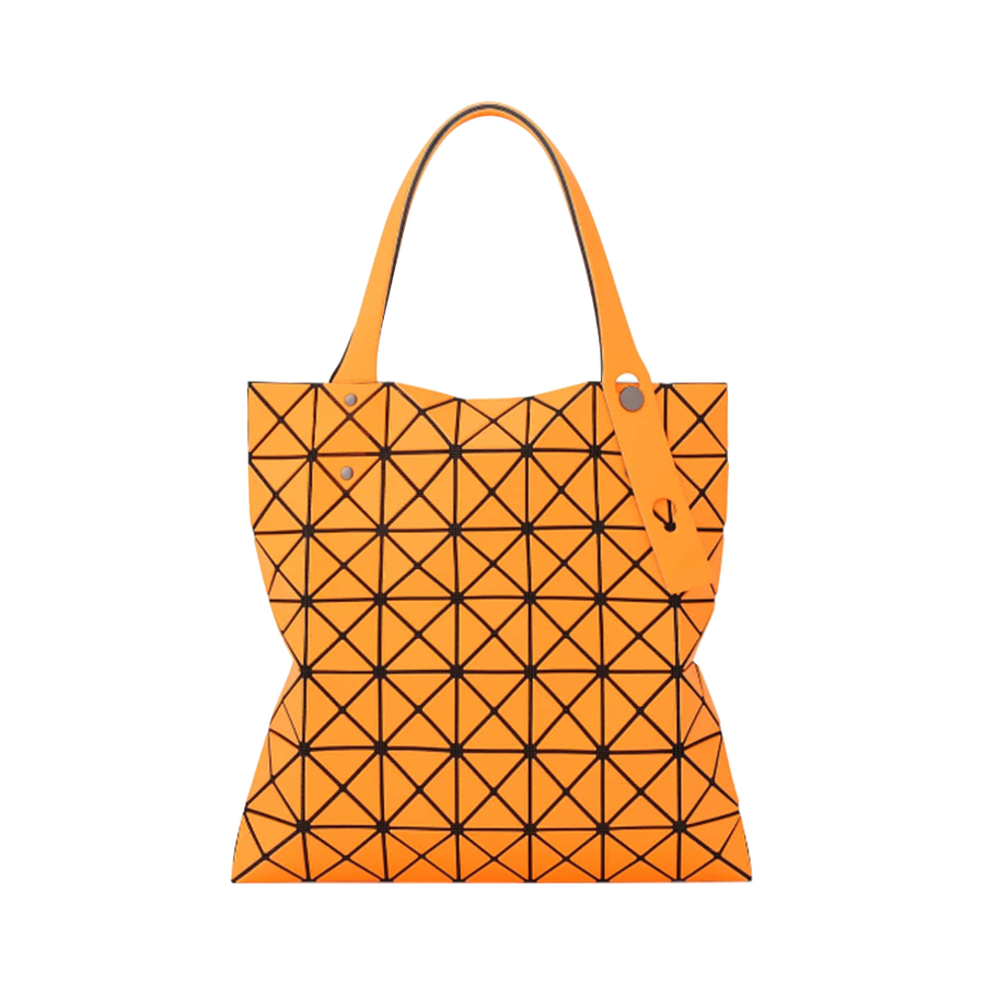 issey miyake 三宅一生 prism frost 哑光磨砂7格手提包 橘色