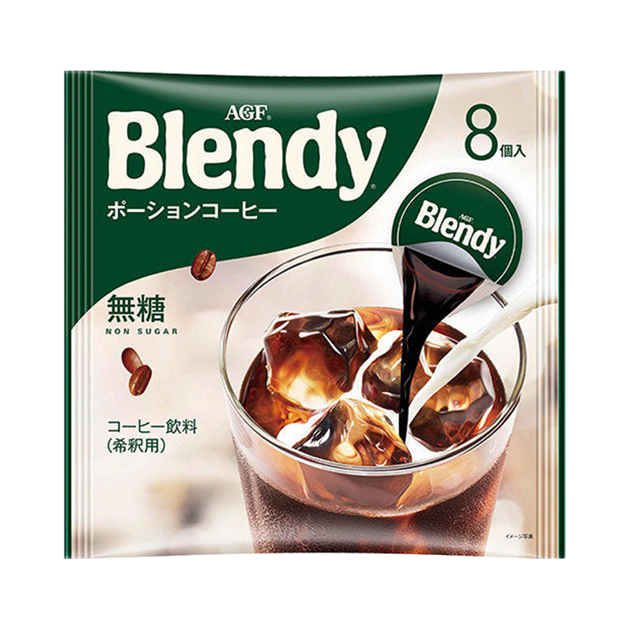 自营agf blendy浓缩液体速溶咖啡 无糖 18gx8个