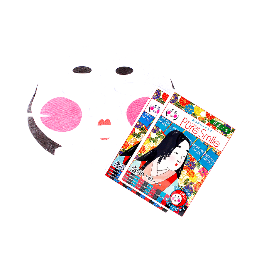 puresmile江户歌舞伎脸谱面膜粉颊姬版2片组