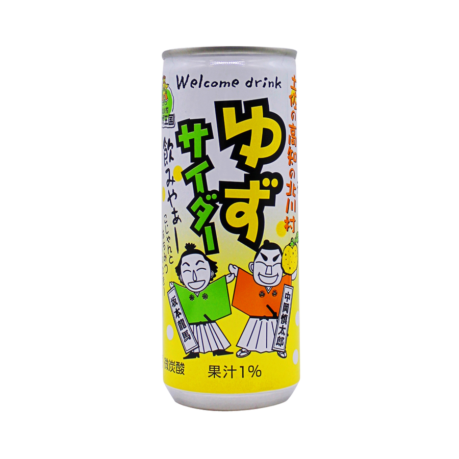 北川村柚子王国 罐装柚子味微碳酸饮料 250ml