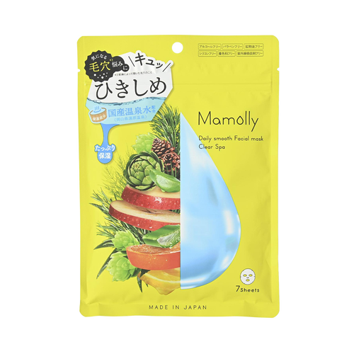 COSME STATION Mamolly 水润保湿面膜 7片装 清爽SPA 140ml