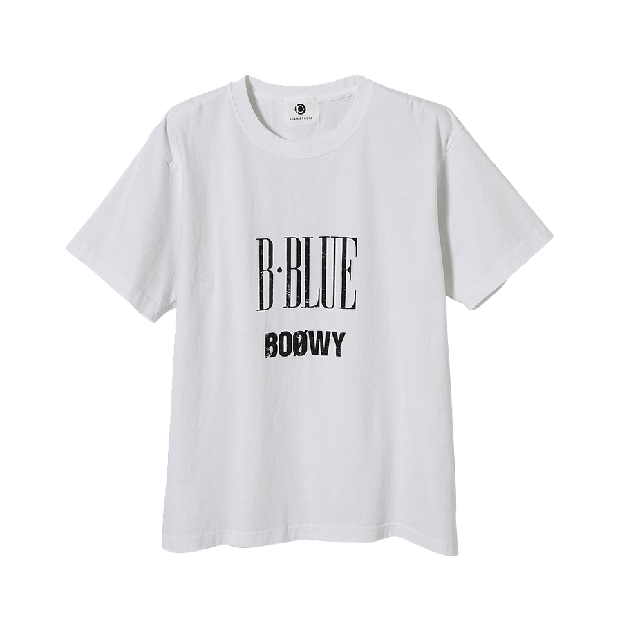 adam et rope boowy×adam song t 限量版纯棉摇滚名曲字母印花t恤 b