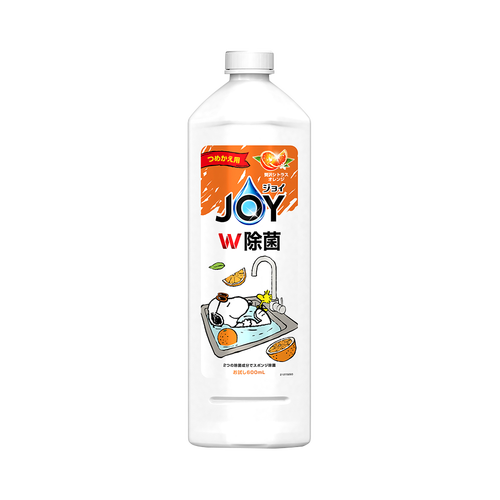 P&G 宝洁 JOY W双效除菌餐具用洗洁精 SNOOPY史努比联名款 橙香型 补充装 600ml