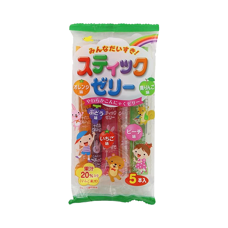 ribon 大家喜爱的缤纷果汁果冻棒 5根/袋